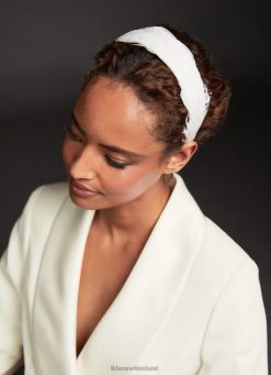 Accessories LK Bennett Women Kiara Feather Headband Ivory LJ48X719