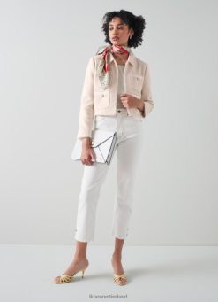 Accessories LK Bennett Women Macy Pink Floral Print Silk Large Square Scarf Multi LJ48X632