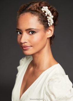 Accessories LK Bennett Women Olivia Hair Comb Pearl Gold LJ48X716