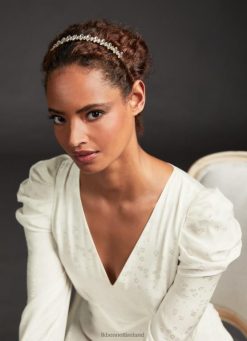 Accessories LK Bennett Women Violet Crystal Headband Gold LJ48X718