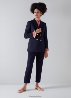 Clothing LK Bennett Women Mariner Cigarette Trousers Navy LJ48X147