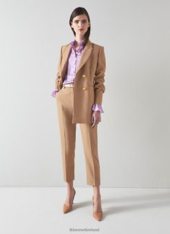 Clothing LK Bennett Women Mariner Double-Breasted Jacket Camel LJ48X85