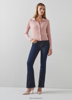 Clothing LK Bennett Women Reena Stretch Denim Flared Jeans Indigo LJ48X146