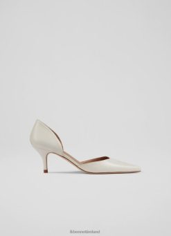 Shoes LK Bennett Women Harley Cream Leather D'Orsay Courts Neutral LJ48X338