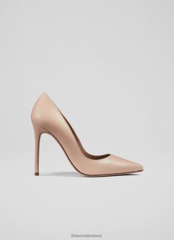 Shoes LK Bennett Women Monroe Leather Pointed Toe Courts Beige LJ48X373