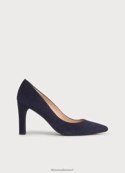 Shoes LK Bennett Women Tess Suede Courts Navy Blue LJ48X380